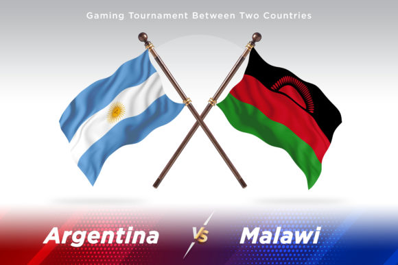 Argentina Versus Malawi Two Flags