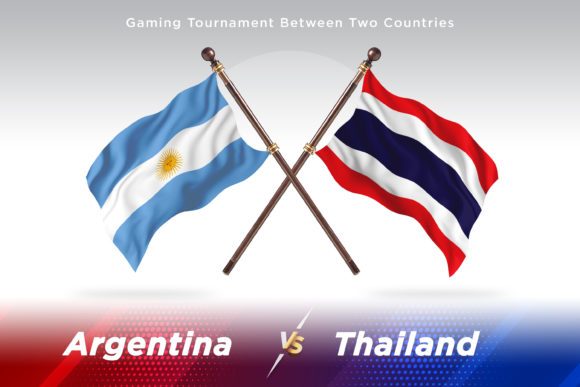 Argentina Versus Micronesia Two Flags