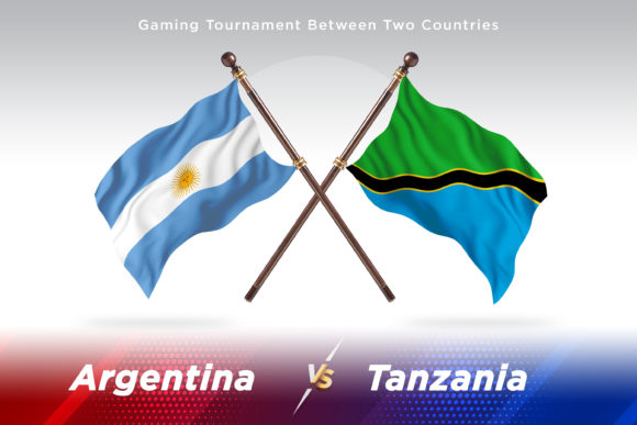 Argentina Versus Tanzania Two Flags: A Versatile Design Asset for Global Projects