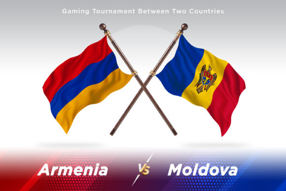 Armenia Versus Moldova Two Flags: Elevating Your Design Workflow with Precision 3D Illustrations