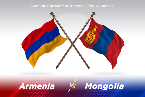 Armenia Versus Mongolia Two Flags: A Premium 3D Illustration for Global Design Projects