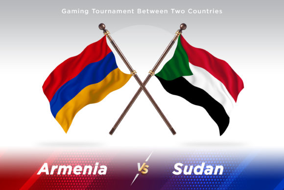 Armenia Versus Sudan Two Flags: A Dynamic Visual Asset