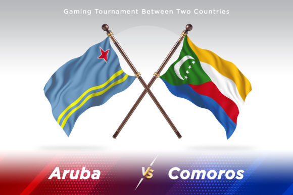 Aruba Versus Comoros Two Flags: A Visual Asset for Global Comparisons and Design Projects